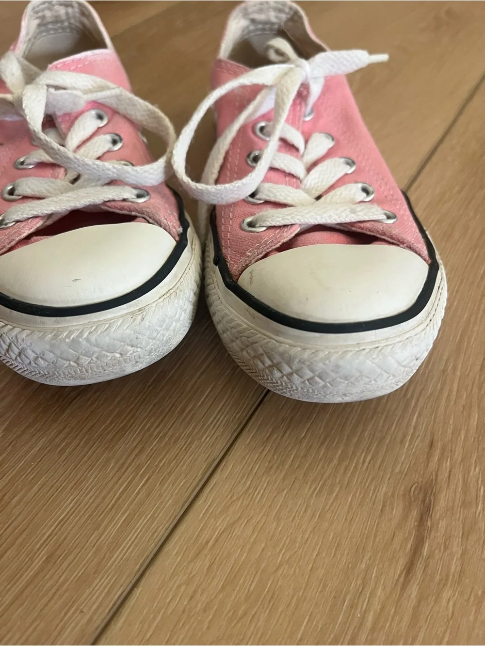 Converse Kids Pink Canvas Low-Top Sneakers